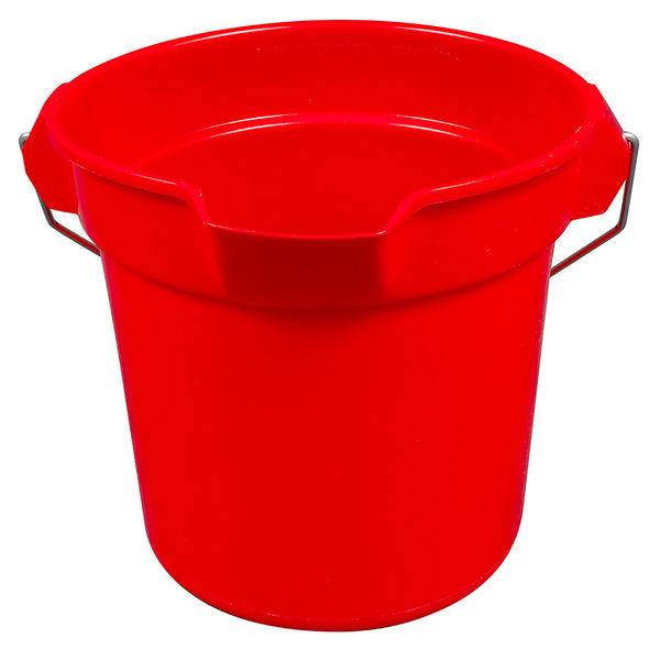 Rubbermaid BRUTE 10-Qt Round Bucket Red