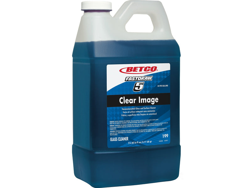 Betco Clear Image Glass & Surface Cleaner, Rain Fresh Scent, 67.6 Oz., 4/Carton