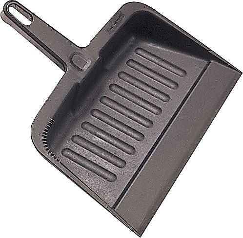 Hospeco Heavy Duty 12" Plastic Dust Pan, Black