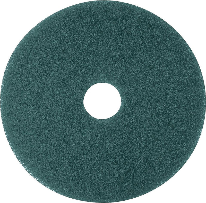 3M Low-Speed Floor Pad, Cleaning Pad 5300, Blue, 14", 5/Ct