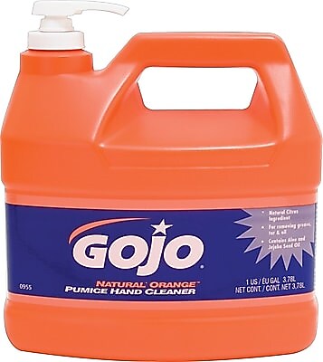 GOJO Natural Orange Liquid Hand Soap, Orange Citrus Scent, 128 oz.