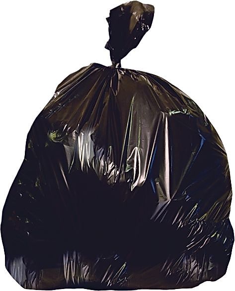 Heritage Linear Low-Density Can Liners, 33 Gallons, 1.5 Mil., Black, 33" X 39", 100/Ct