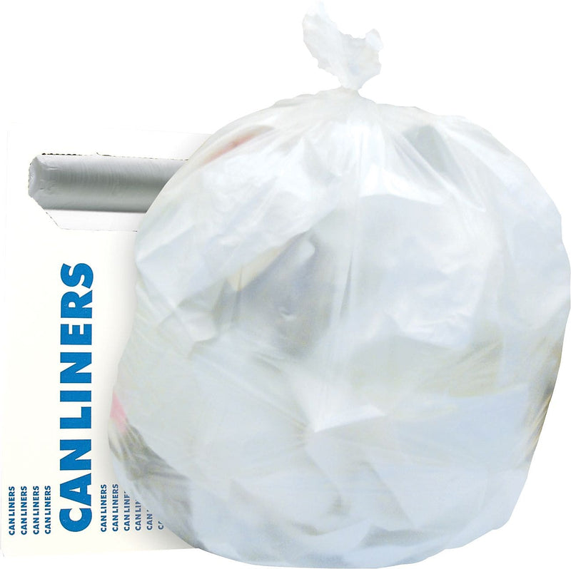 Heritage, Trash Bags, 40-45 Gallon, 40x48, High Density, 16 Mic, Natural, 250 CT, 10 Rolls of 25 Bags Per Roll