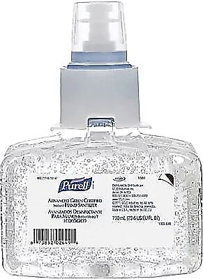 PURELL Advanced 70% Alcohol Gel Hand Sanitizer Refill for LTX 7 Dispenser, 2309 mL., 3/Carton
