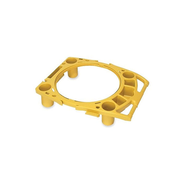 Rubbermaid Brute Trash Can Anchor Kits and Locking Kits, Yellow