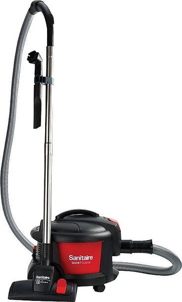 Sanitaire QuietClean Canister Vacuum, Red