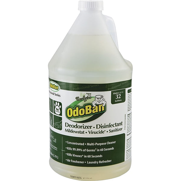 OdoBan Concentrated Odor Eliminator, Eucalyptus, 1 Gal., 4/Carton