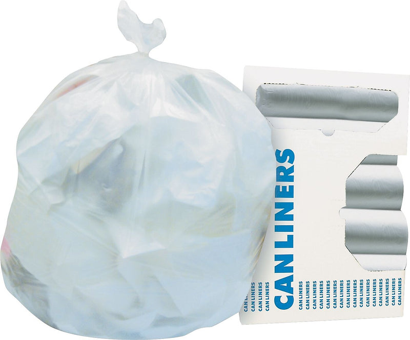 Heritage 33 Gallon Industrial Trash Bag, 40" X 33", High Density, 16 Mic, Natural, 25 Bags/box, 10 Rolls
