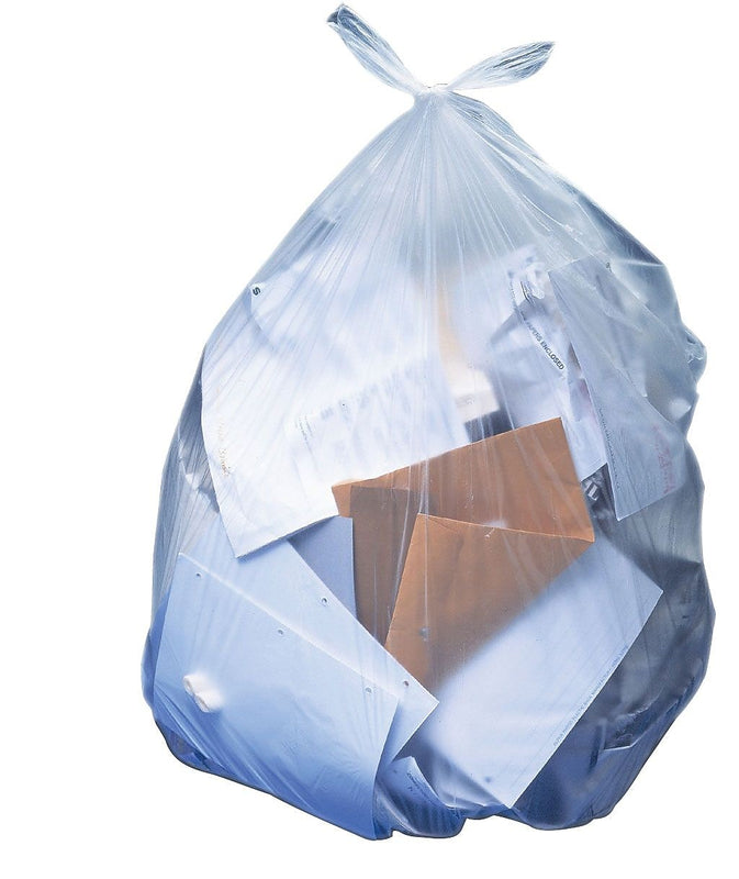 Heritage 20-30 Gallon Industrial Trash Bag, 36" X 30", Low Density, 1.1 Mil, Clear, 250 Bags/carton