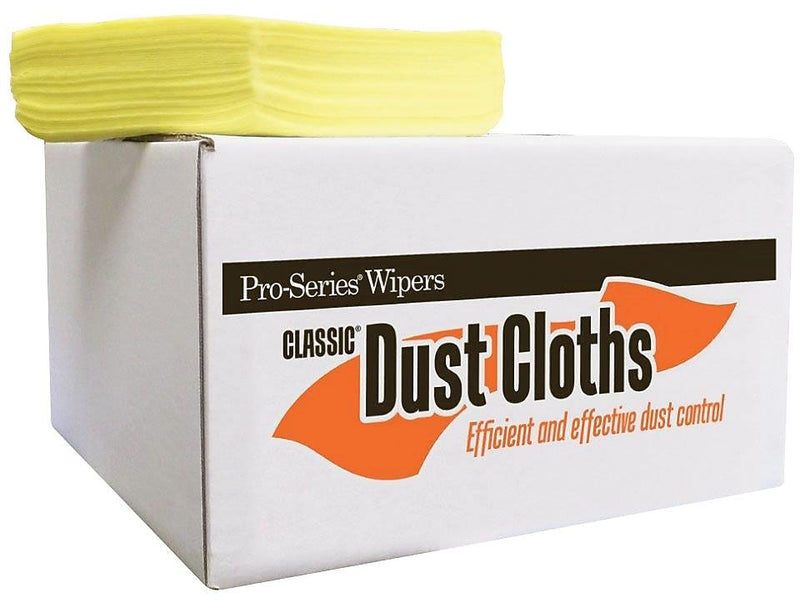 Hospeco Dusting Cloths, 24" X 24", Yellow, 200/Pack