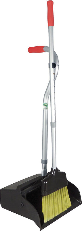 Unger Upright Brooms & Dustpan Sets, Charcoal