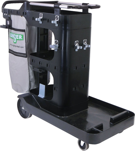 Unger Betterx Restroom Cleaning Cart with Vinyl Bag