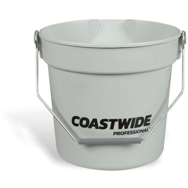 Coastwide Professional Plastic Bucket, 10 Quart, Gray