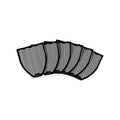 Coastwide Professional Urinal Floor Mat, 17.5" x 20.5", Black, 6/Carton