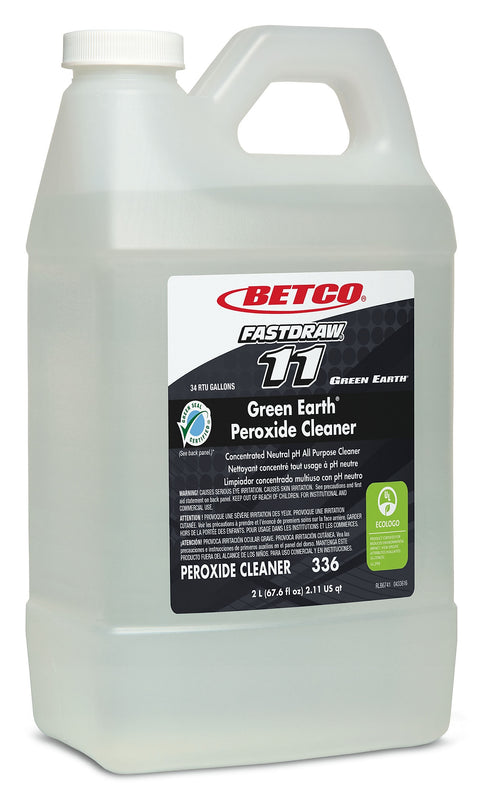 Betco Green Earth Peroxide Neutral pH All Purpose Cleaner, Fresh Mint, 67.6 Oz., 2/Carton