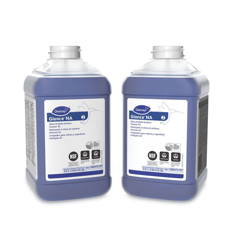 Diversey Glance NA Glass & Multi-Surface Cleaner J-Fill 2.5L 2/Carton