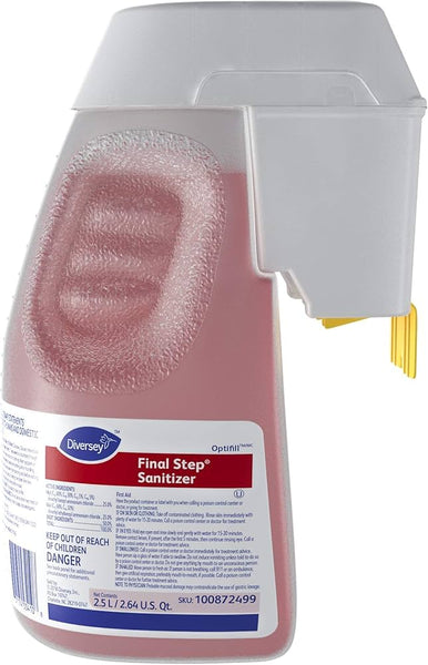 SUMA Final Step Sanitizer Disinfectant for Diversey Optifill, Quaternary Scent, 84.5oz.