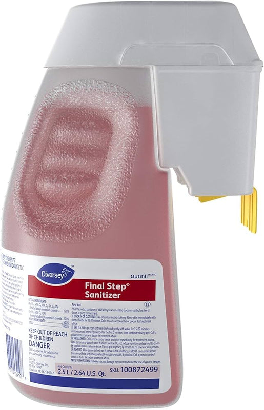 SUMA Final Step Sanitizer Disinfectant for Diversey Optifill, Quaternary Scent, 84.5oz.