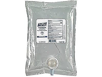 PURELL Advanced 70% Alcohol Gel Hand Sanitizer Refill for CS2 and NXT Dispensing Systems, 1000mL, 8/Carton