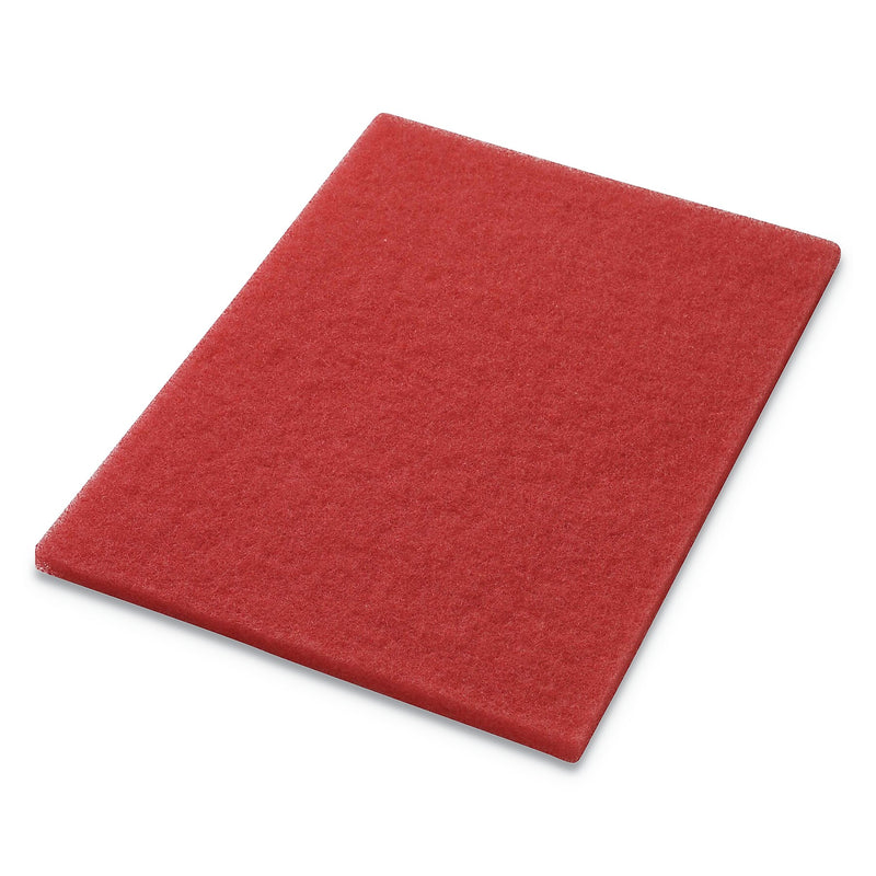Americo Buffing Pads, 28w X 14h, Red, 5/CT