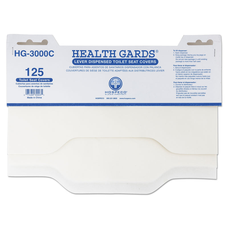HOSPECO Health Gards Toilet Seat Covers, 15 X 17, White, 3,000/Carton