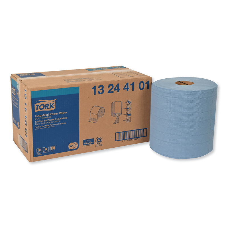 Tork Cleaning Wipers, Blue, 375 Sheets/roll, 2/Carton