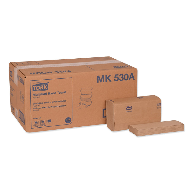 Tork Universal Multifold Hand Towel, 9.13 X 9.5, Natural, 250/Pack,16 Packs/carton