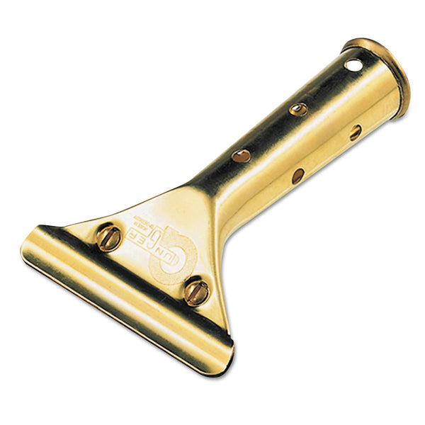 Unger Golden Clip Cleaning Handle, Metal, Gold