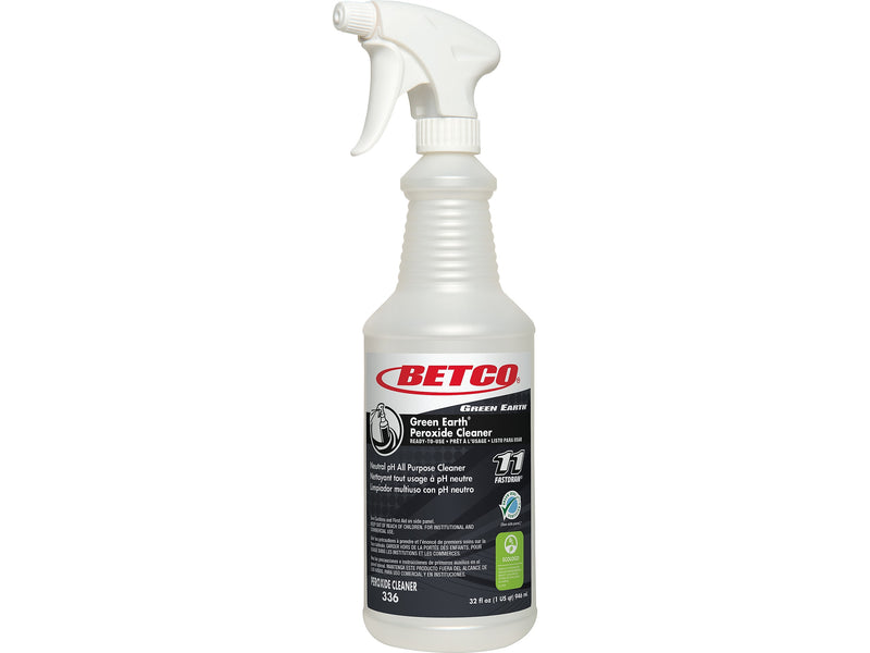 Betco Green Earth 32 oz. Spray Bottle with Trigger, White/Black, 12/Carton