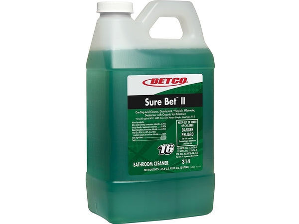 Betco Sure Bet II Foaming Disinfectant, Citrus Scent, 67.6 Oz., 4 Bottles/Carton