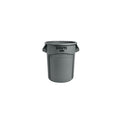 Rubbermaid Plastic Vented Brute Trash Can with no Lid, Gray, 20 gal.