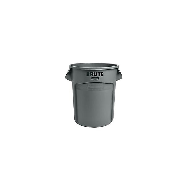 Rubbermaid Plastic Vented Brute Trash Can with no Lid, Gray, 20 gal.
