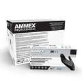 Ammex Professional Series Powder Free Nitrile Exam Gloves, Latex Free, Black