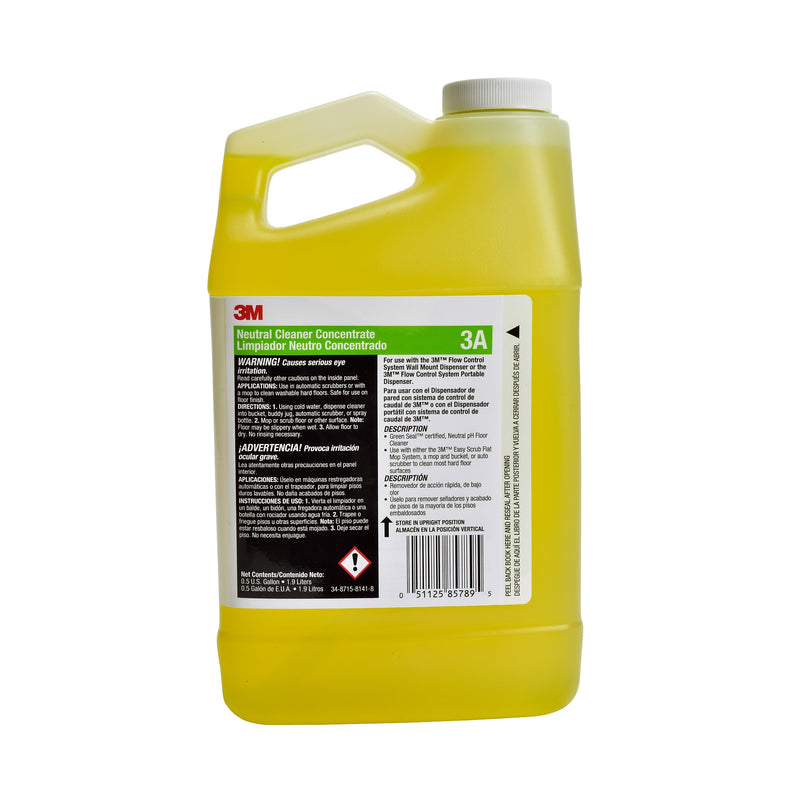 3M Neutral Cleaner Concentrate, 0.5 Gallon, 4/Case