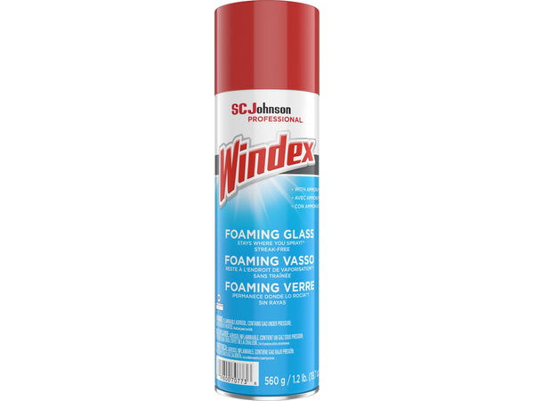 Windex Foaming Glass Cleaner Aerosol, 19.7 oz, 6/Carton
