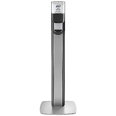 PURELL MESSENGER ES6 Automatic Floor Stand Hand Sanitizer Dispenser, Silver/Graphite