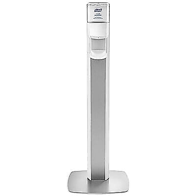 PURELL MESSENGER ES6 Automatic Floor Stand Hand Sanitizer Dispenser, Silver/White