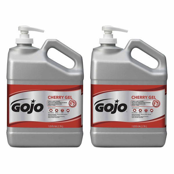 GOJO Cherry Gel Pumice Hand Soap, 1 gal.,2/Carton