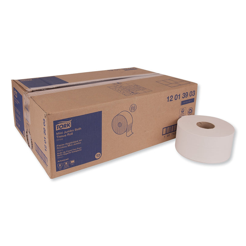 Tork Advanced Jumbo Bath Tissue, Septic Safe, 1-Ply, White, 1200 Ft./roll, 12 Rolls/carton