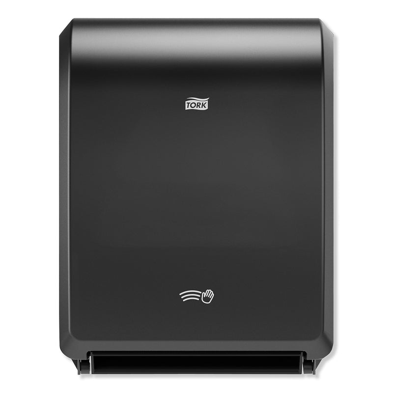 Tork Electronic Hand Towel Roll Dispenser, 8" Roll, 12.32 X 9.32 X 15.95, Black