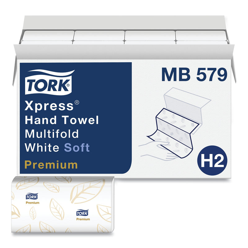 Tork Premium Soft Xpress 3-Panel Multifold Hand Towels, 9.13" X 9.5", 135/Packs, 16 Packs/carton