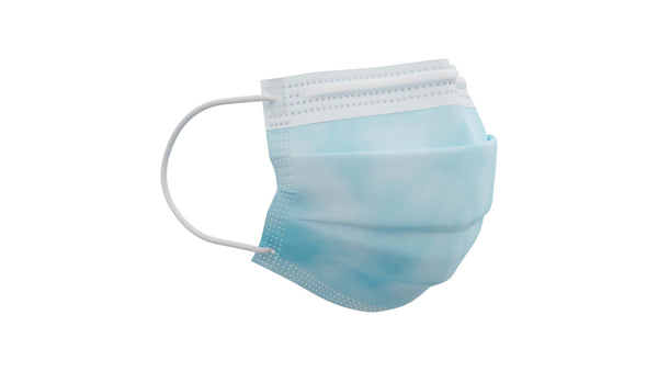 ASTM Level 3 3-Ply Disposable Mask, Blue, 50/Box