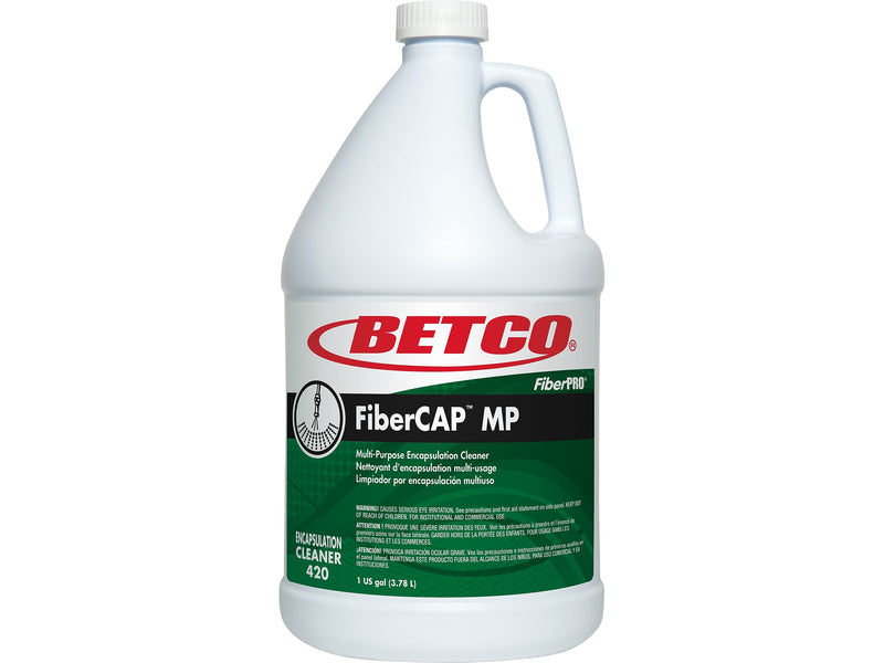 Betco FiberCAP Multipurpose Carpet Liquid, Country Fresh Scent, 128 Oz., 4/Carton