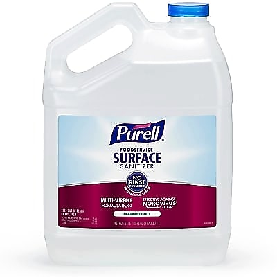 Purell Foodservice Surface Sanitizer Refill, Fragrance Free Scent, 1 Gallon