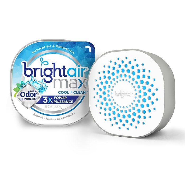 Bright Air Max Odor Eliminator Air Freshener, Cool & Clean, 8 oz.