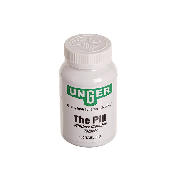 Unger Pill Window Cleaning Tablets, 100 Tablets/bottle