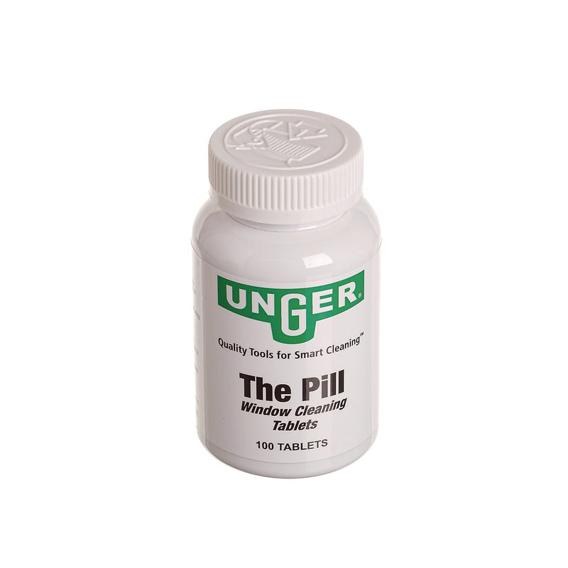 Unger Pill Window Cleaning Tablets, 100 Tablets/bottle