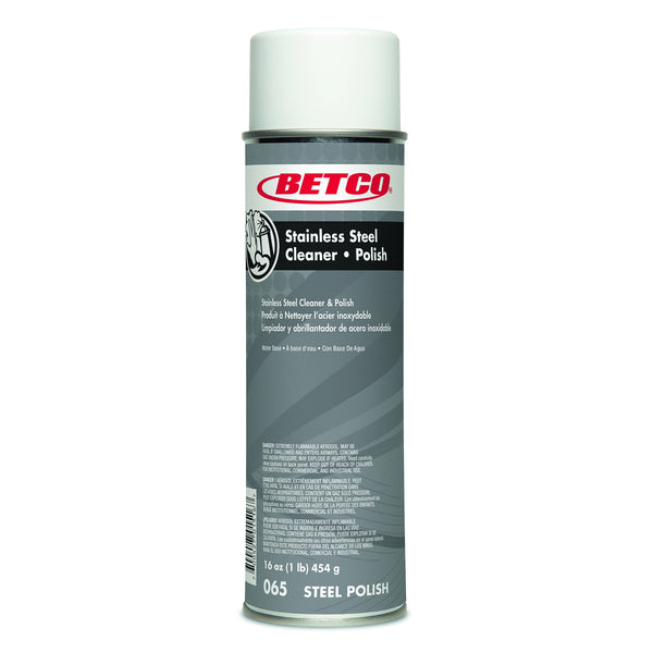 Betco Stainless Steel Cleaner and Polish, 16 oz., 12/Carton
