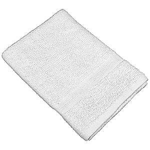 Hospeco Blended Bath Towel, 20" X 40", White, 12 Towels/pack