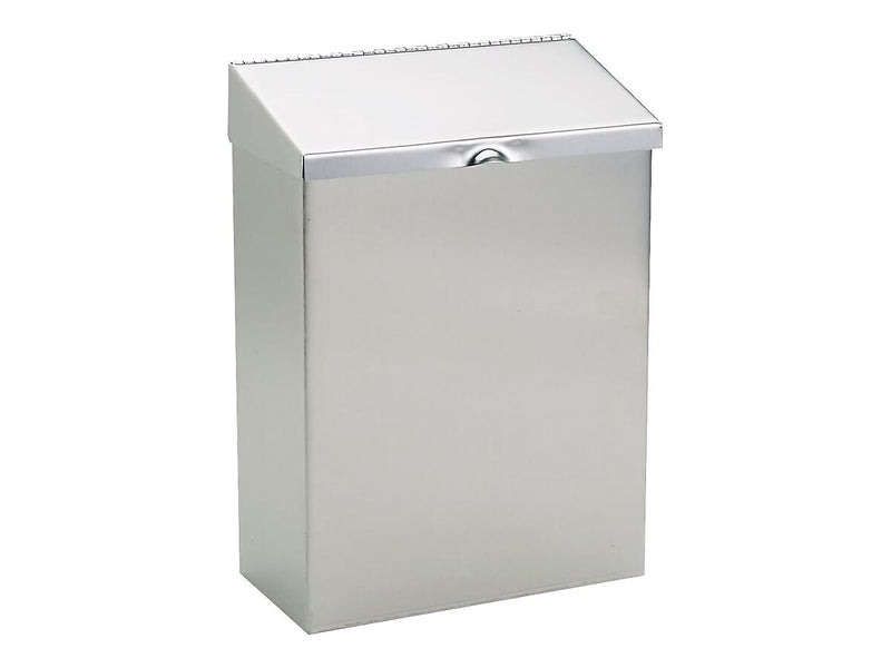 HOSPECO Feminine Hygiene Waste Receptacle, Stainless Steel, Each